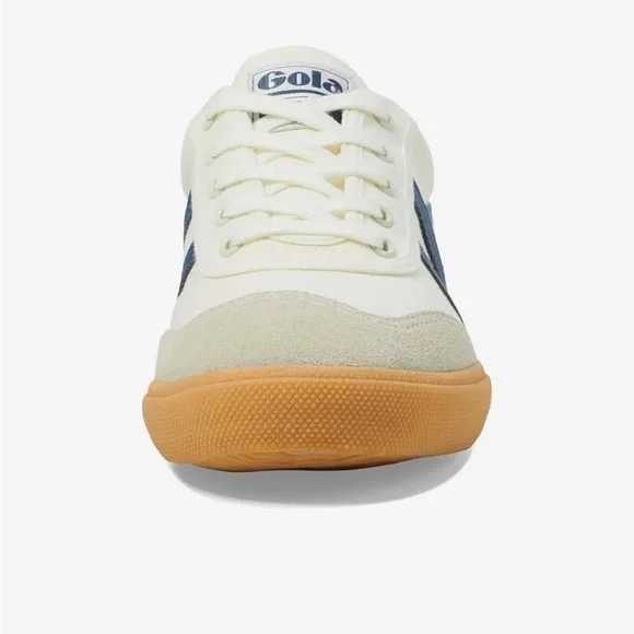 Gola Badminton Sneaker in Off White, Baltic, & Gum, Size: 10 - Picture 3 of 14